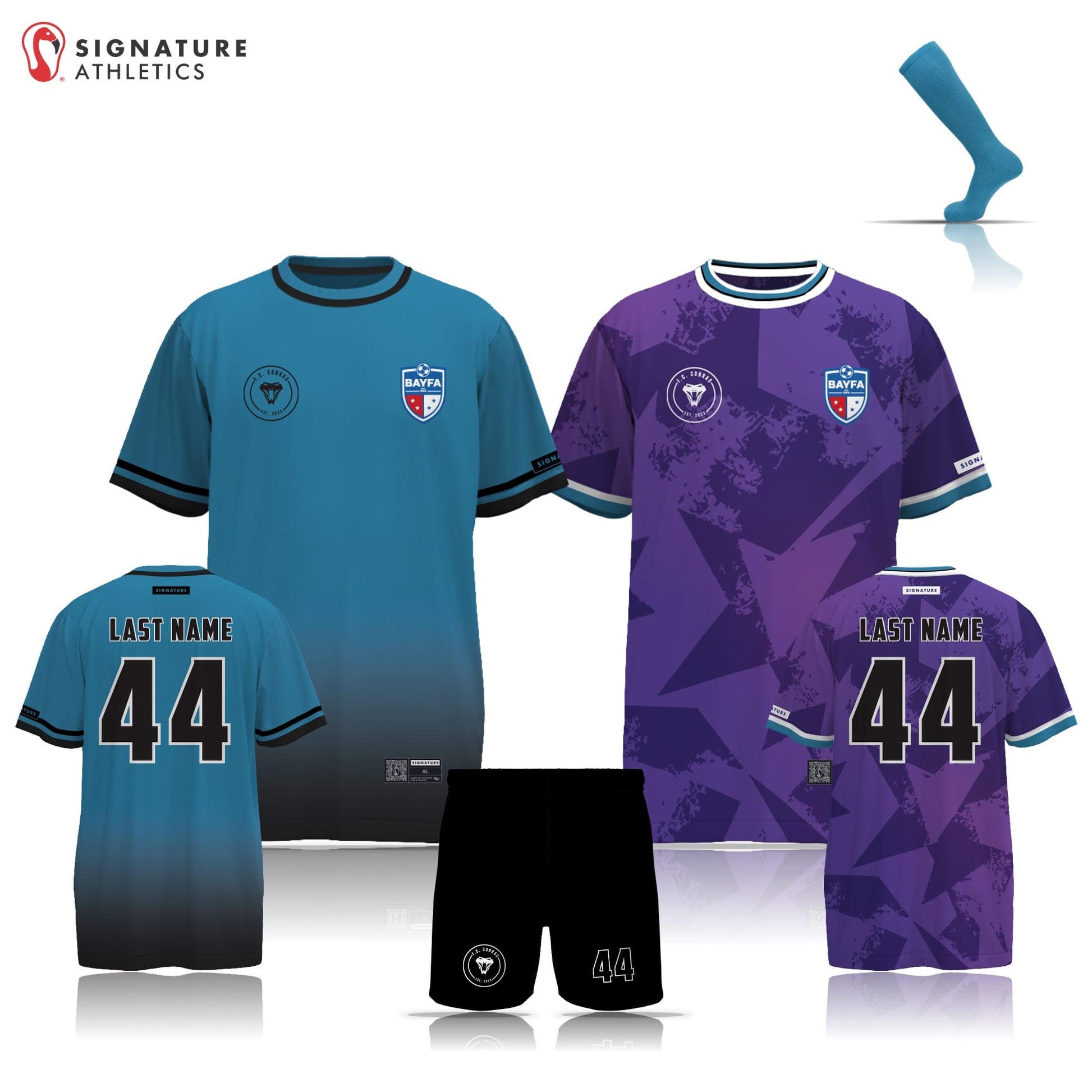BAYFA Cobras FC Women's 4 Piece Player Package: The Cobras Signature Lacrosse