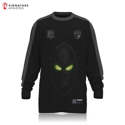 BAYFA Fighting Pickles Non Custom Black Long Sleeve Tech Tee Signature Lacrosse
