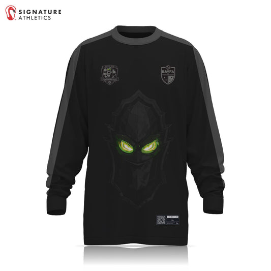 BAYFA Fighting Pickles Non Custom Black Long Sleeve Tech Tee: Fighting Pickles Signature Lacrosse