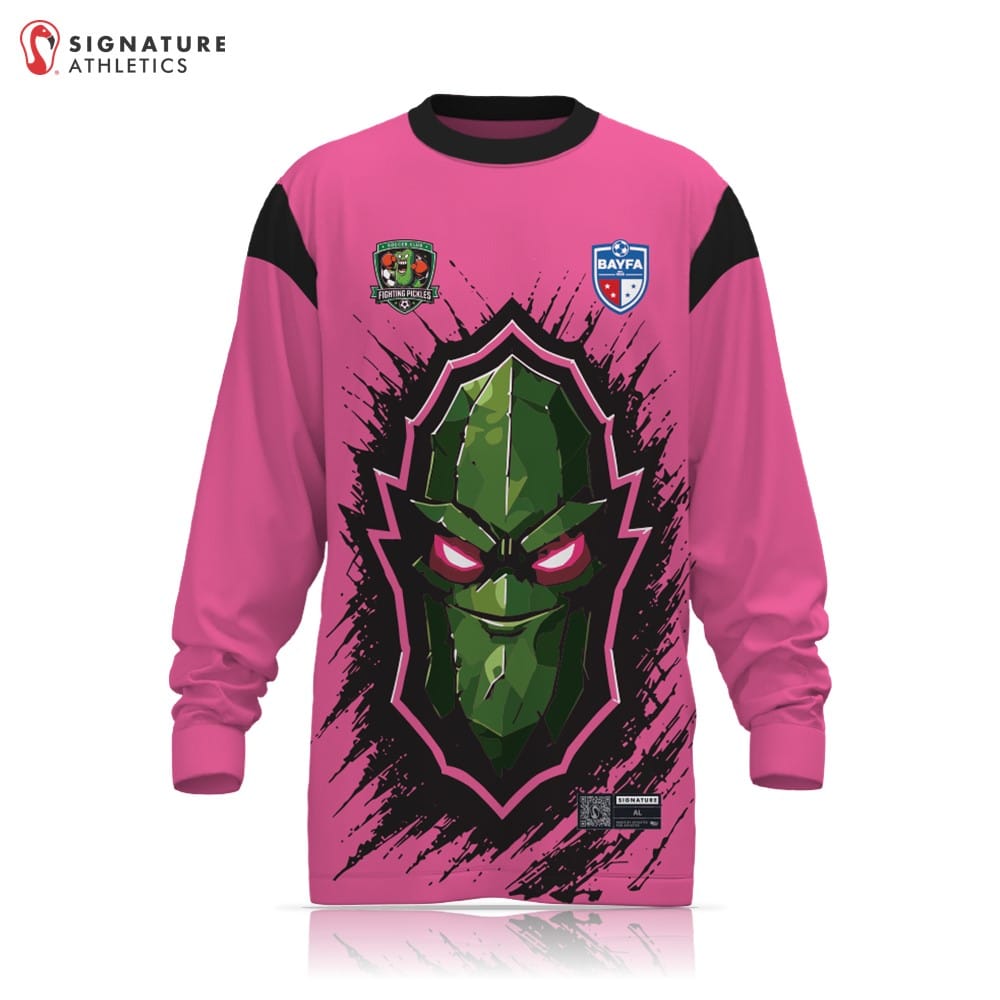BAYFA Fighting Pickles Non Custom Pink Long Sleeve Tech Tee Signature Lacrosse