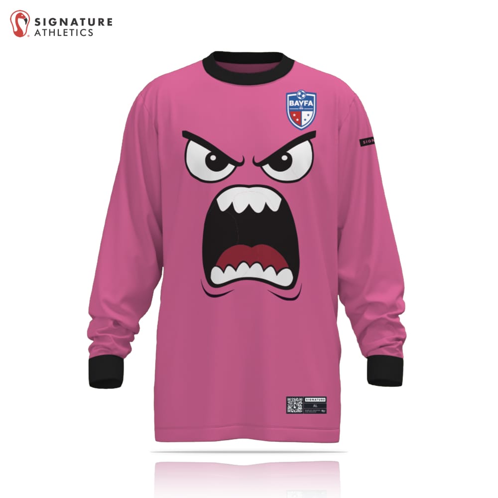 BAYFA Goalie Standard Uniform Men's Long Sleeve Tech Tee Chrome Pink: BAYFA Standard Uniform Signature Lacrosse