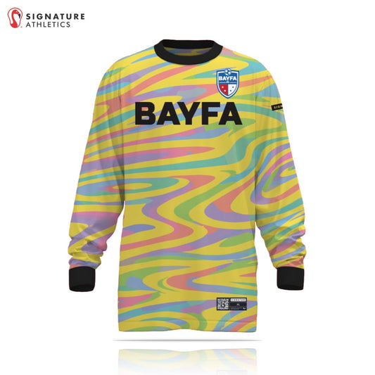 BAYFA Goalie Standard Uniform Men's Long Sleeve Tech Tee Swirls Signature Lacrosse