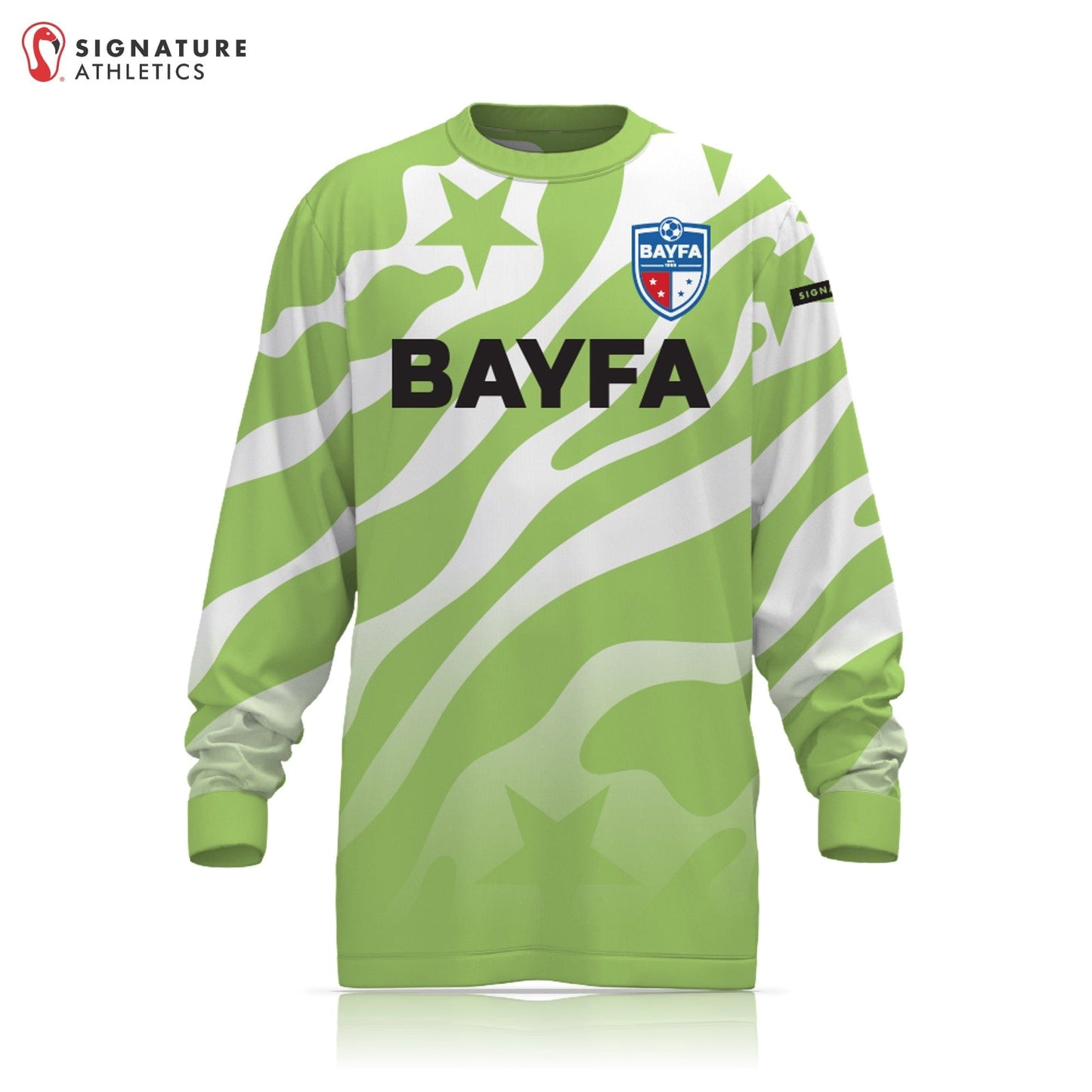 BAYFA Green Goalie Jersey: BAYFA Signature Lacrosse