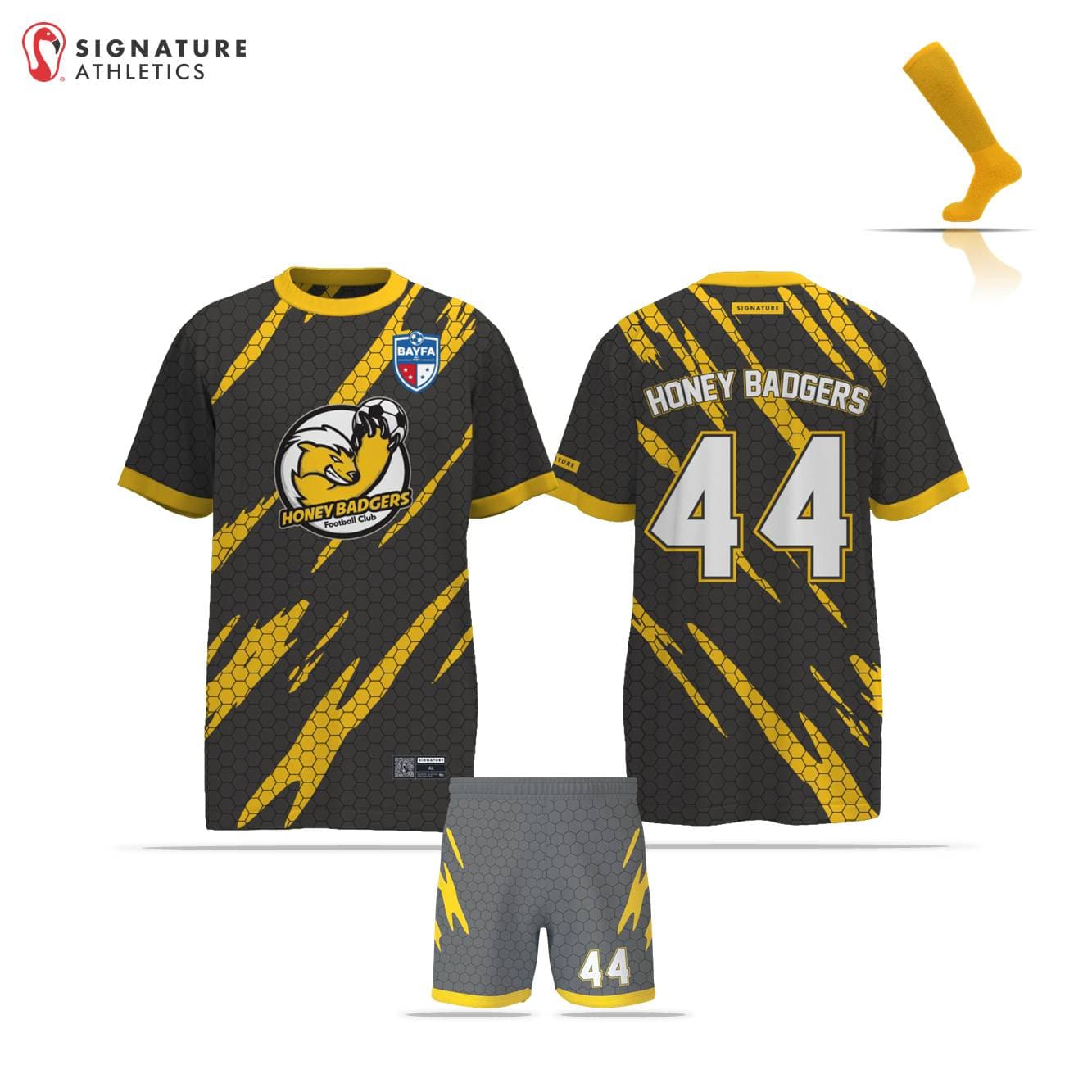 BAYFA Honey Badgers Men's 3 Piece Player Package Signature Lacrosse