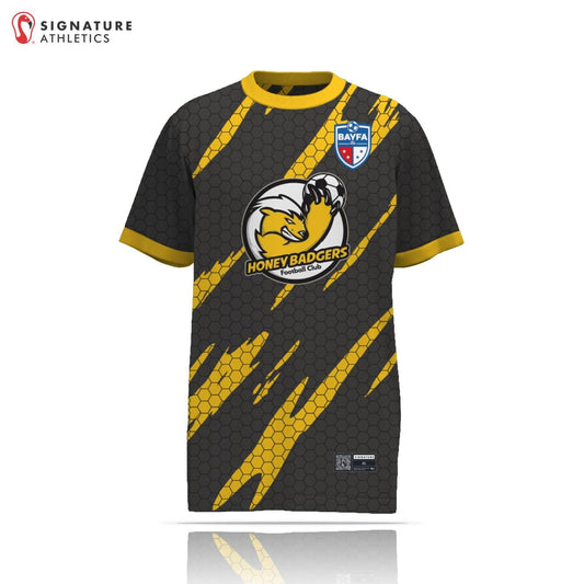 BAYFA Honey Badgers Men's Short Sleeve Tech Tee: Honey Badgers Signature Lacrosse