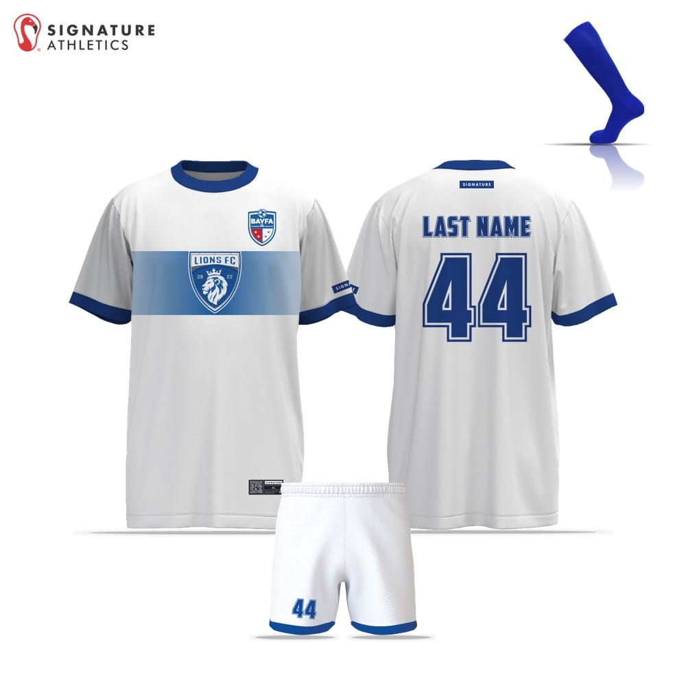 BAYFA Lions White Men's 3 Piece Player Package Signature Lacrosse