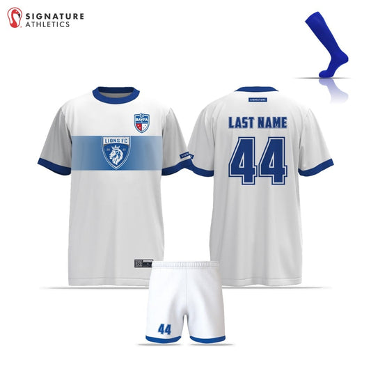 BAYFA Lions White Men's 3 Piece Player Package Signature Lacrosse