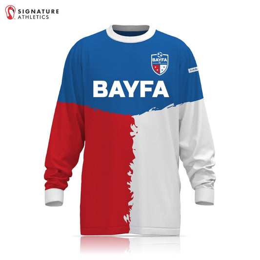 BAYFA Red White and Blue Goalie Jersey Signature Lacrosse