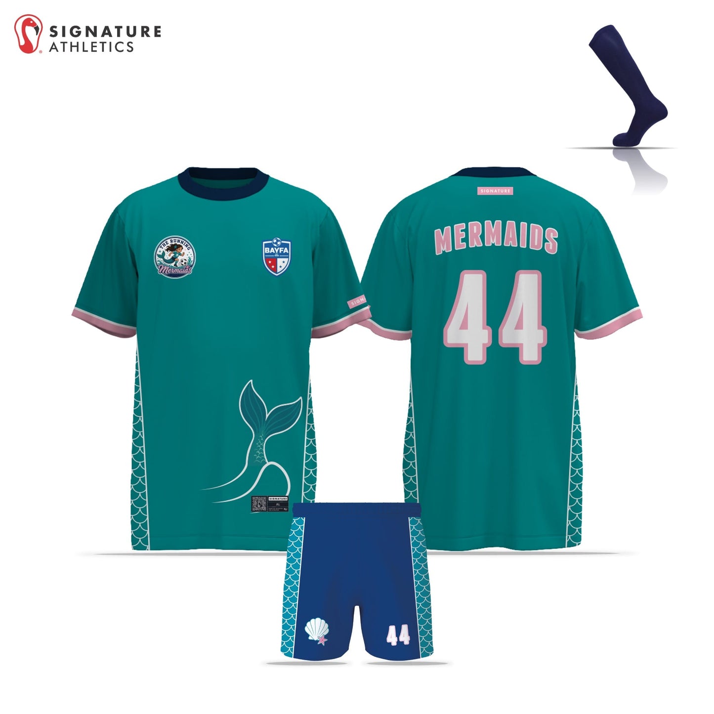 BAYFA Running Mermaids Women's 3 Piece Player Package: Mermaids Signature Lacrosse