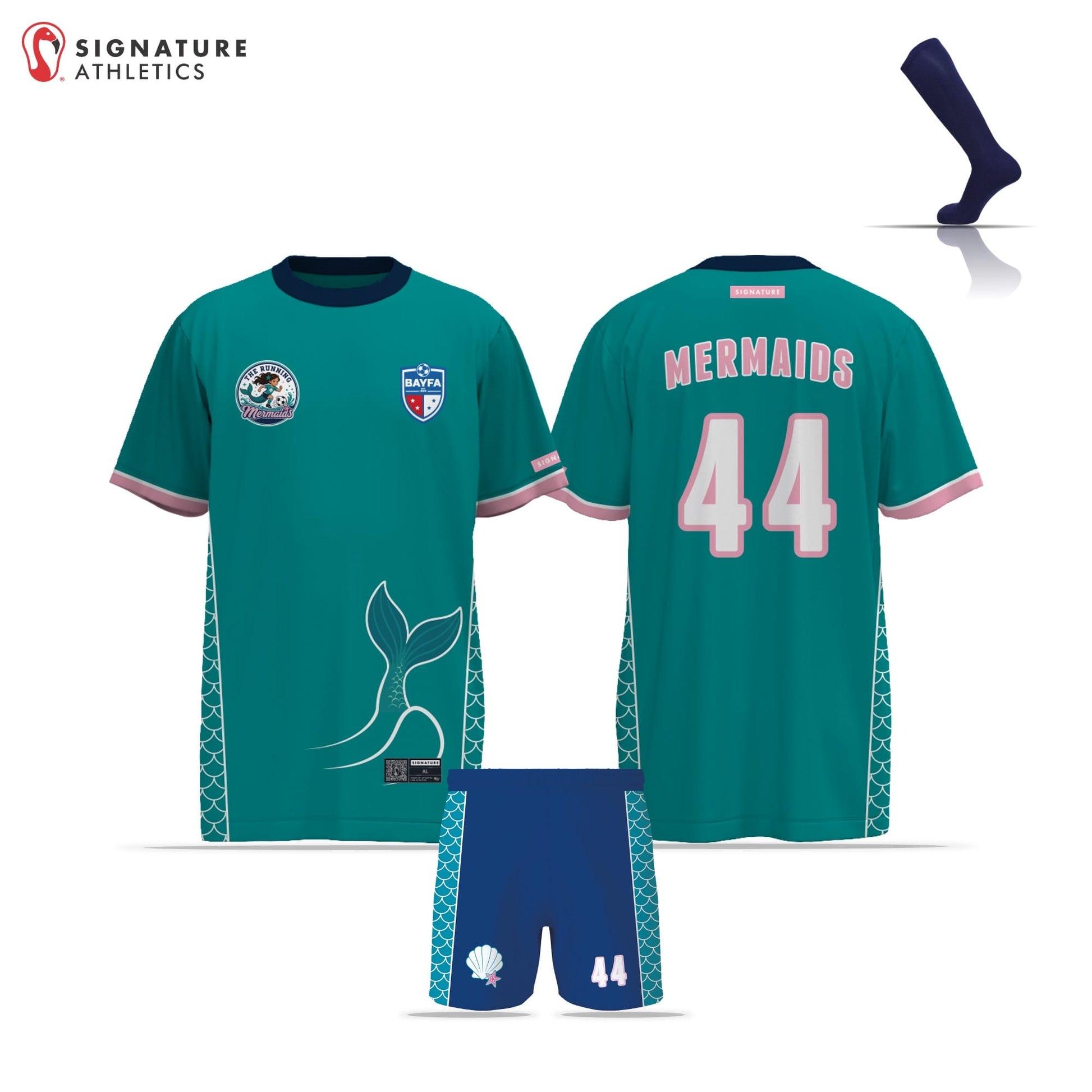 BAYFA Running Mermaids Women's 3 Piece Player Package: Mermaids Signature Lacrosse