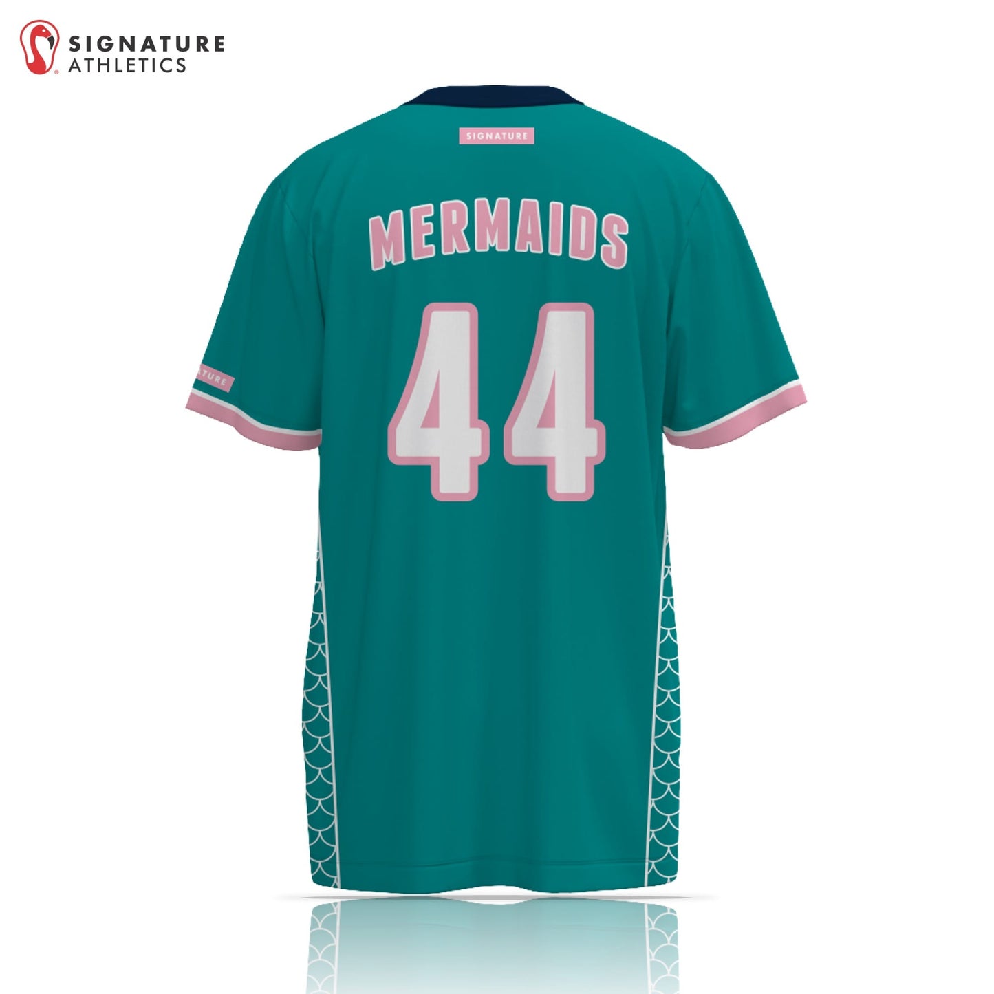 BAYFA Running Mermaids Women's Short Sleeve Tech Tee Signature Lacrosse