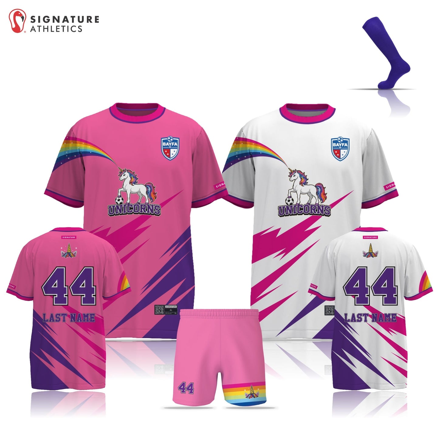 BAYFA Unicorns 20G U7 Women's 4 Piece Player Package: U7 Signature Lacrosse