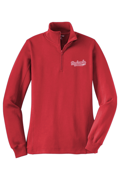 Bayhawks Lacrosse Adult Women's Embroidered Quarter-Zip Pullover Signature Lacrosse