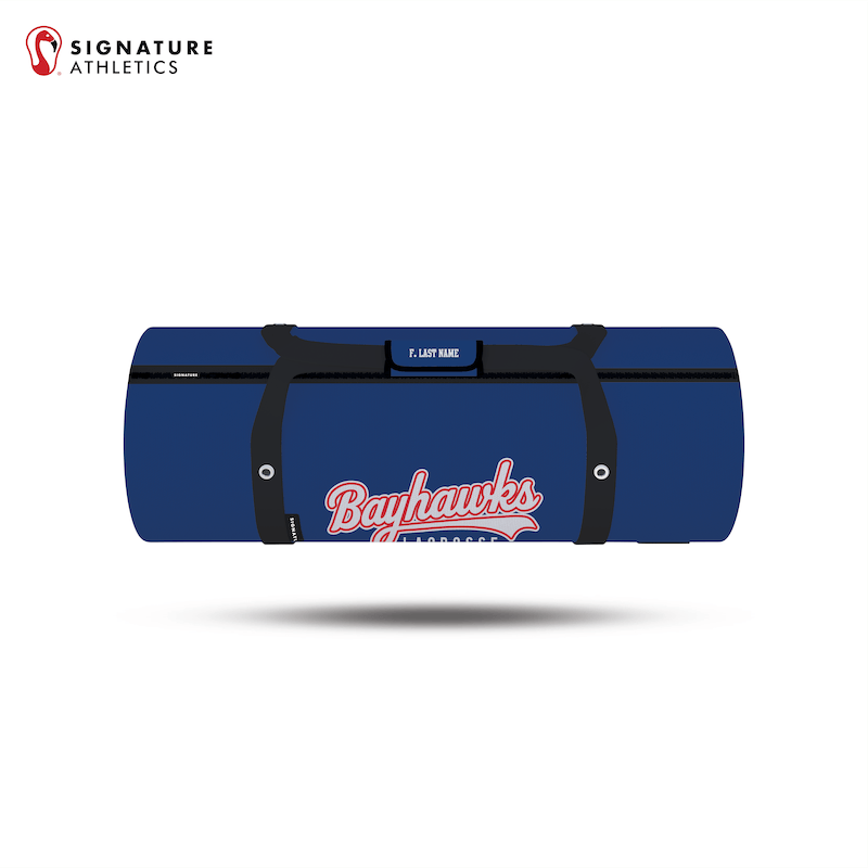 Bayhawks Lacrosse Customizable Large Equipment Duffel Bag Signature Lacrosse