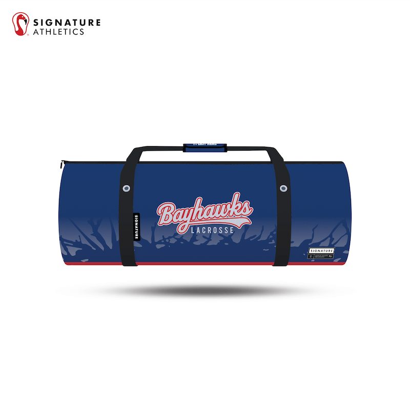 Bayhawks Lacrosse Customizable Large Equipment Duffel Bag Signature Lacrosse