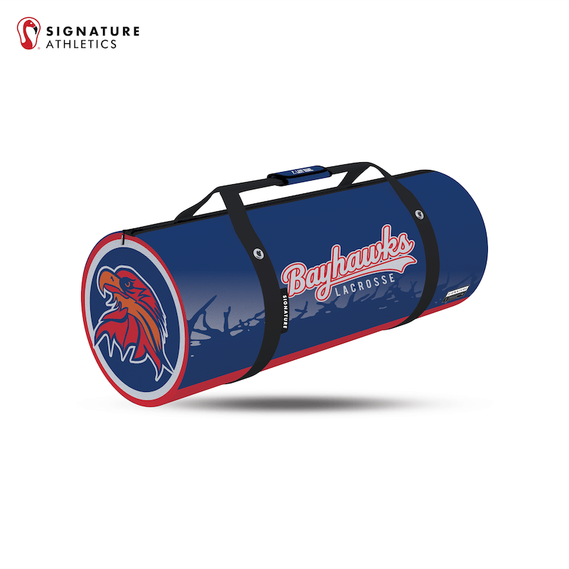 Bayhawks Lacrosse Customizable Large Equipment Duffel Bag Signature Lacrosse