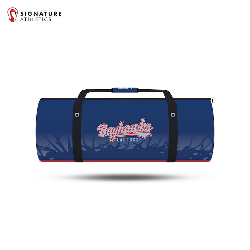 Bayhawks Lacrosse Customizable Large Equipment Duffel Bag Signature Lacrosse