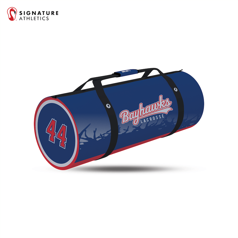 Bayhawks Lacrosse Customizable Large Equipment Duffel Bag Signature Lacrosse