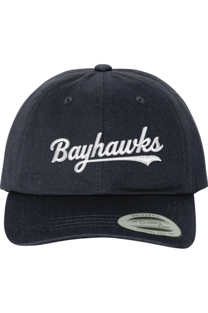 Bayhawks Lacrosse Embroidered Dad Hat Signature Lacrosse