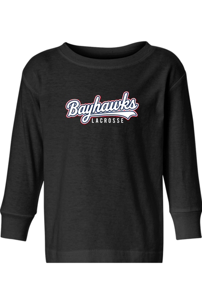 Bayhawks Lacrosse Toddler Long Sleeve T-Shirt Signature Lacrosse