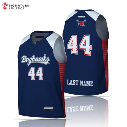 Bayhawks LC Men's Pro Sleeveless Game Reversible: Bayhawks Lacrosse Signature Lacrosse