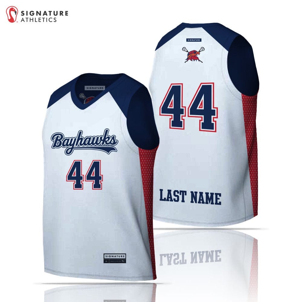 Bayhawks LC Men's Pro Sleeveless Game Reversible: Bayhawks Lacrosse Signature Lacrosse