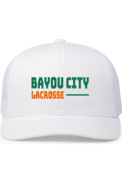 Bayou City Lacrosse Embroidered Trucker Hat Signature Lacrosse
