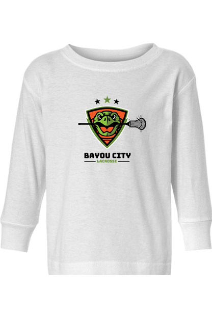 Bayou City Lacrosse Toddler Long Sleeve T-Shirt Signature Lacrosse