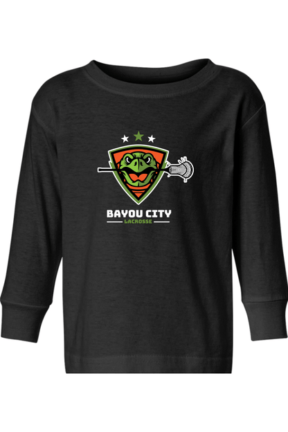 Bayou City Lacrosse Toddler Long Sleeve T-Shirt Signature Lacrosse