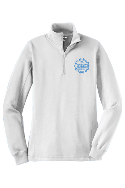 Beach Cities Volleyball Adult Women's Embroidered Quarter-Zip Pullover Signature Lacrosse