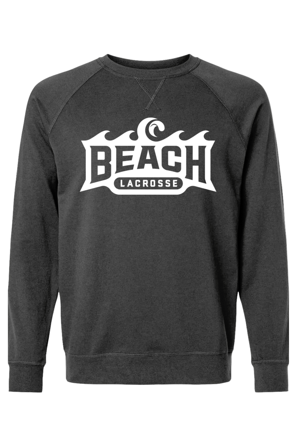 Beach Lacrosse Adult Heavyweight Raglan Long Sleeve Signature Lacrosse