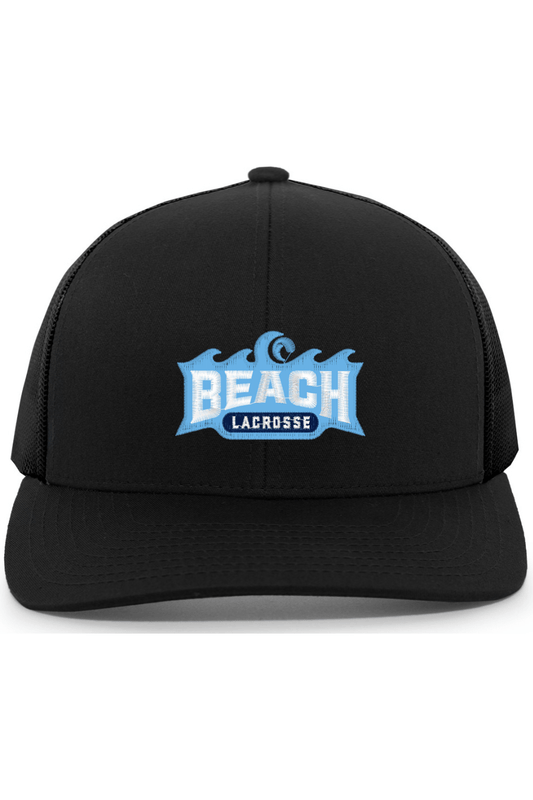 Beach Lacrosse Embroidered Trucker Hat Signature Lacrosse