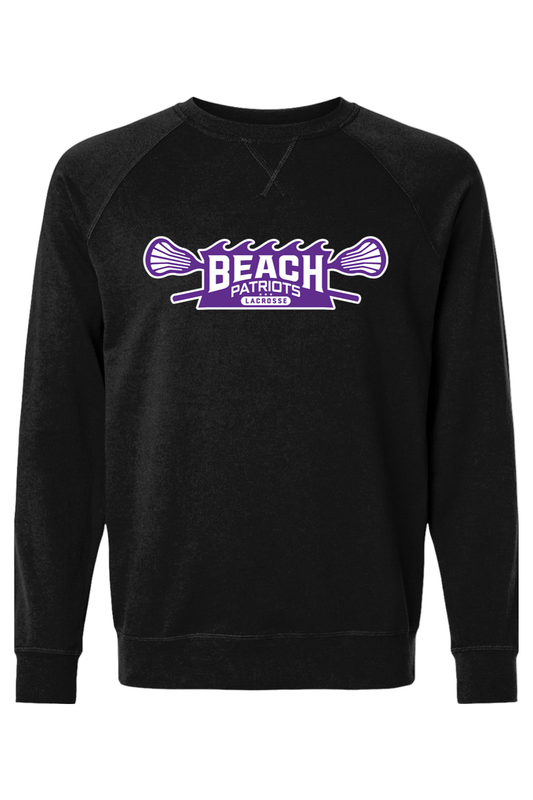 Beach Patriots Lacrosse Adult Heavyweight Raglan Long Sleeve Signature Lacrosse
