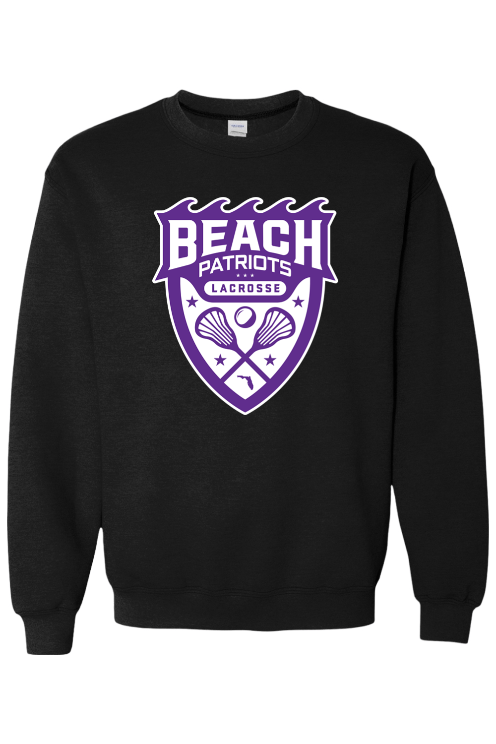 Beach Patriots Lacrosse Adult Heavyweight Sweatshirt Signature Lacrosse