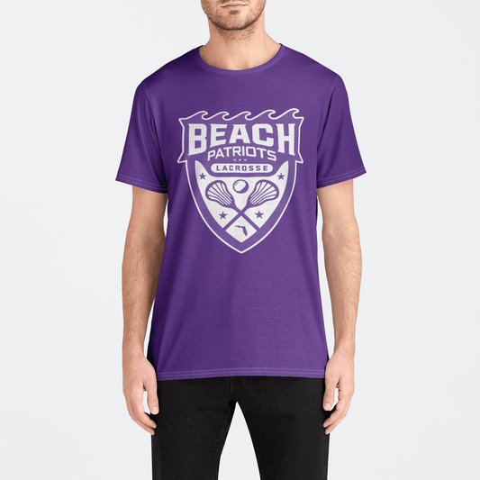 Beach Patriots Lacrosse Adult Men's Athletic T-Shirt Signature Lacrosse