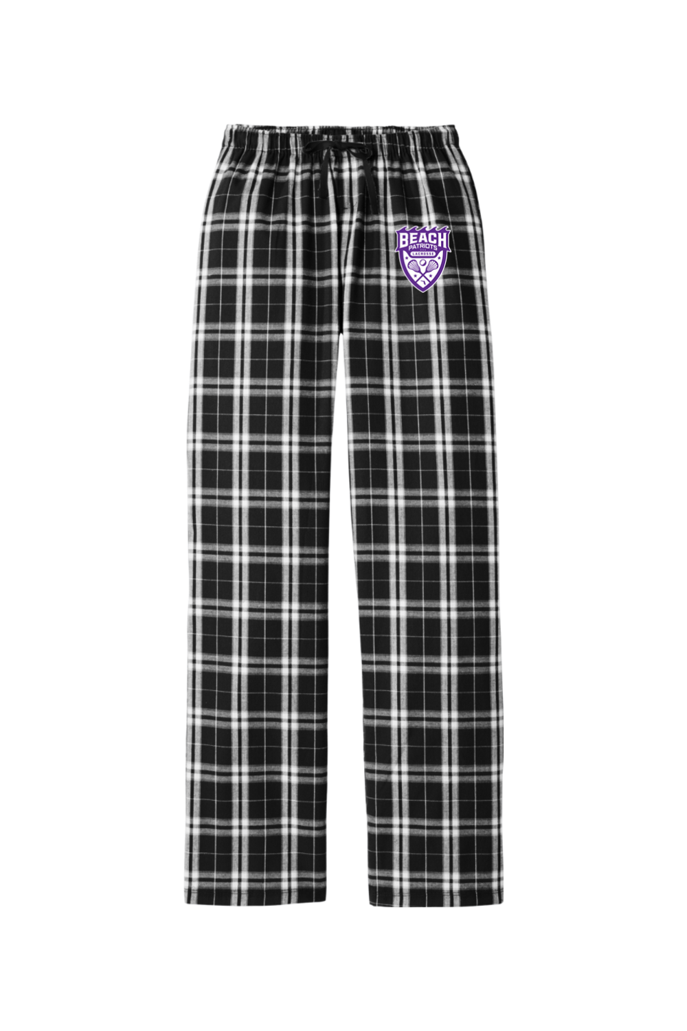 Beach Patriots Lacrosse Adult Women's Flannel Plaid Pants Signature Lacrosse