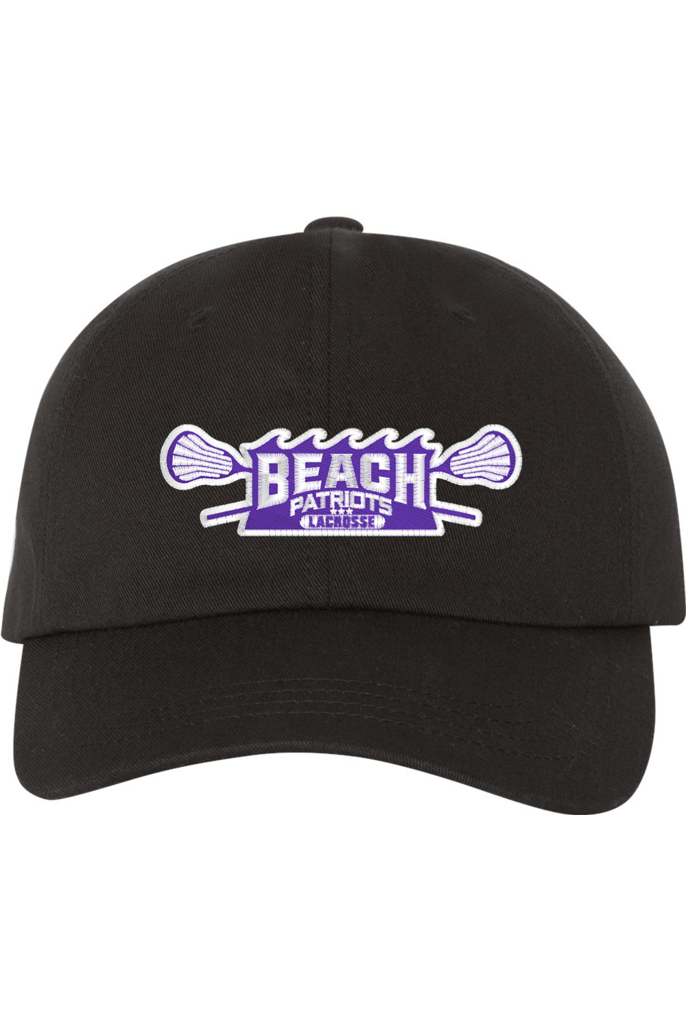 Beach Patriots Lacrosse Embroidered Dad Hat Signature Lacrosse