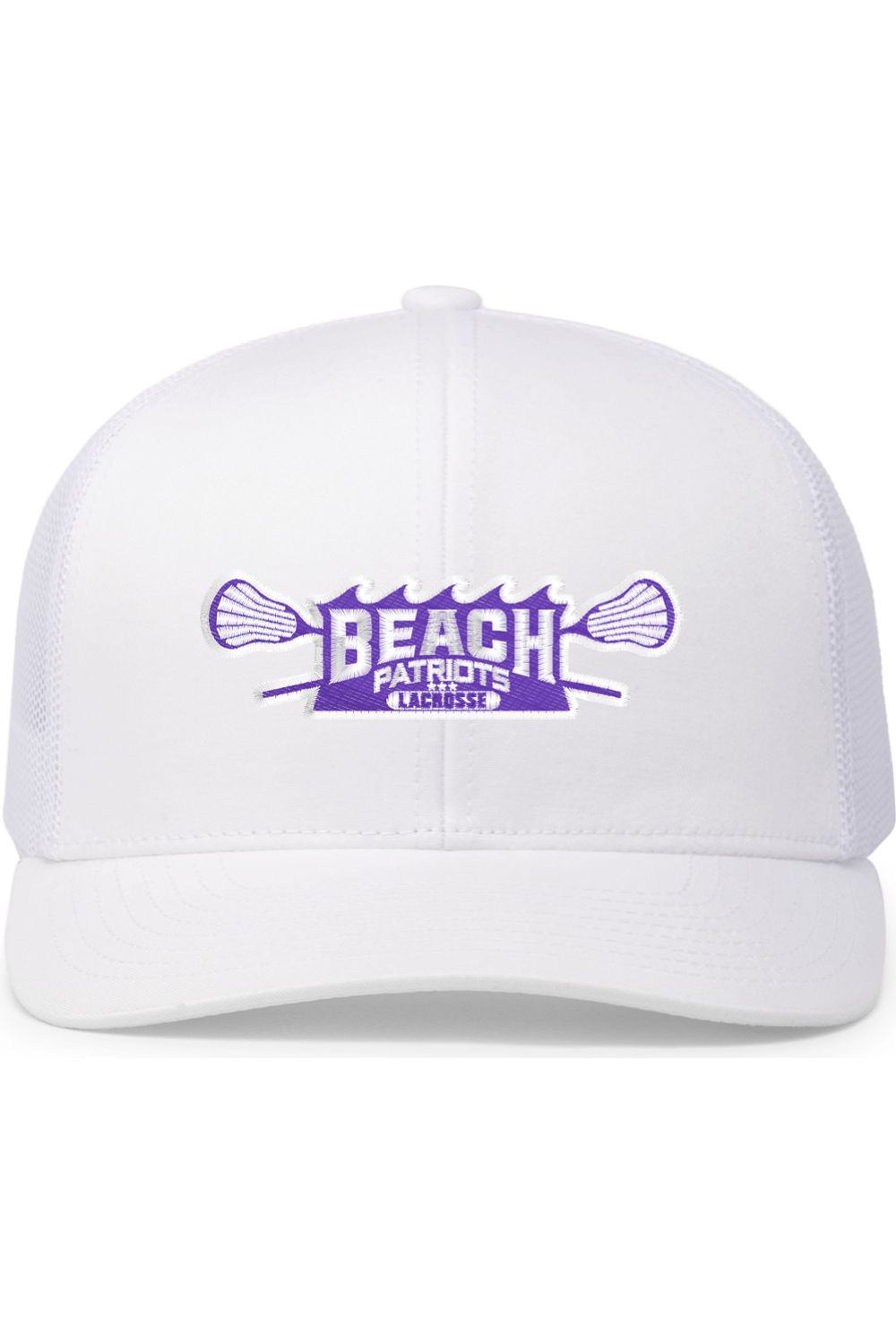 Beach Patriots Lacrosse Embroidered Trucker Hat Signature Lacrosse