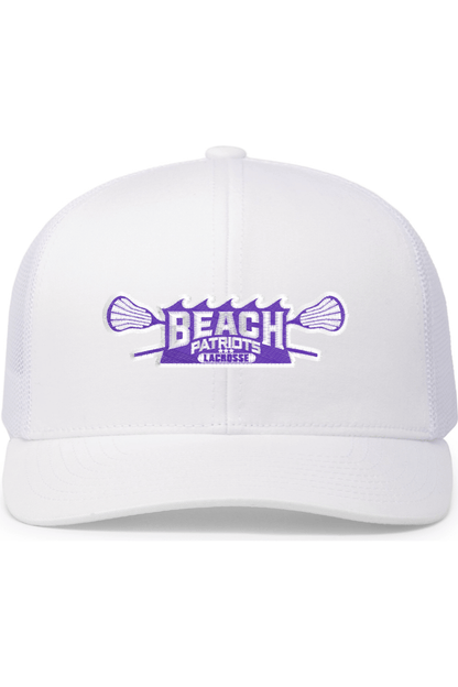 Beach Patriots Lacrosse Embroidered Trucker Hat Signature Lacrosse