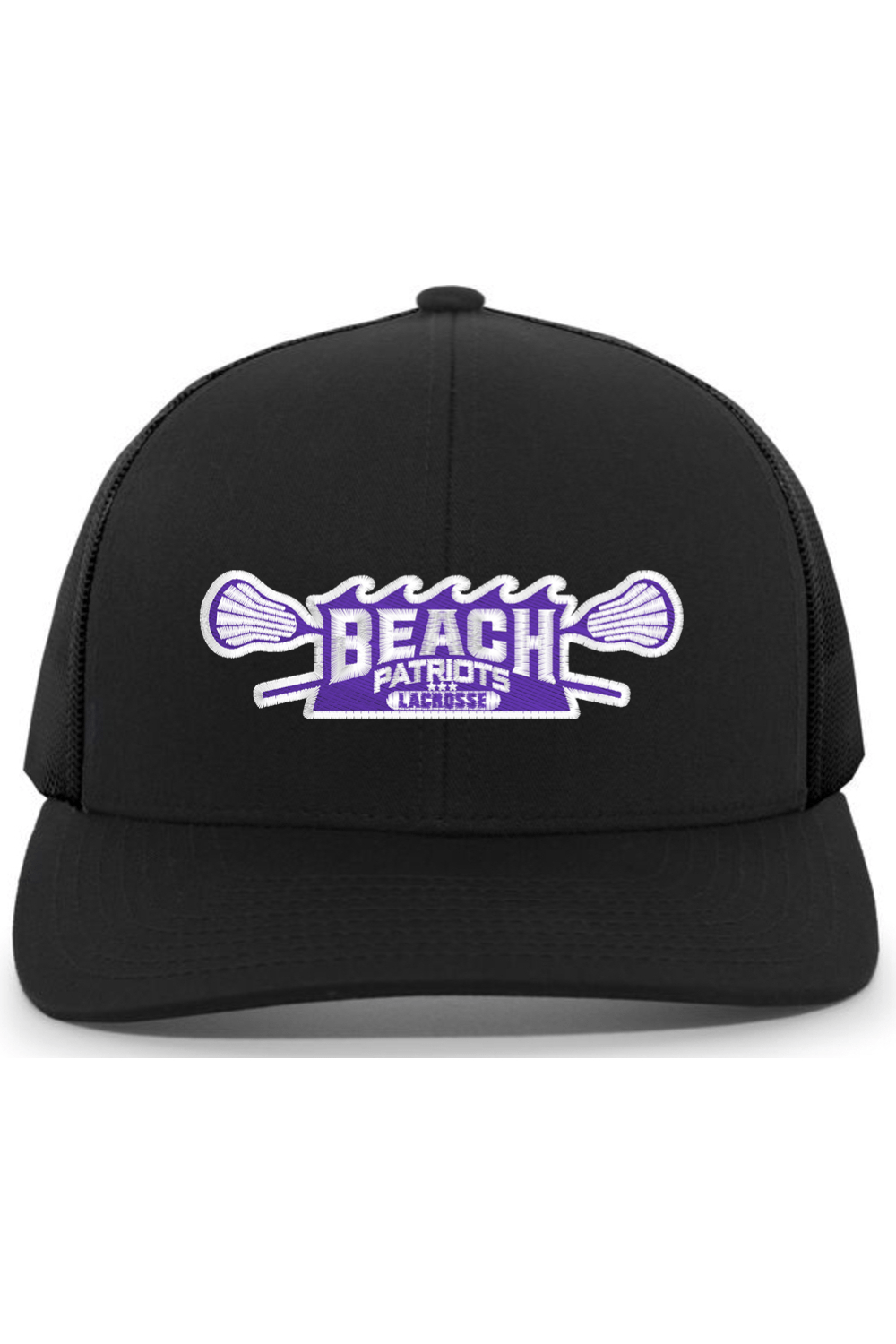 Beach Patriots Lacrosse Embroidered Trucker Hat Signature Lacrosse