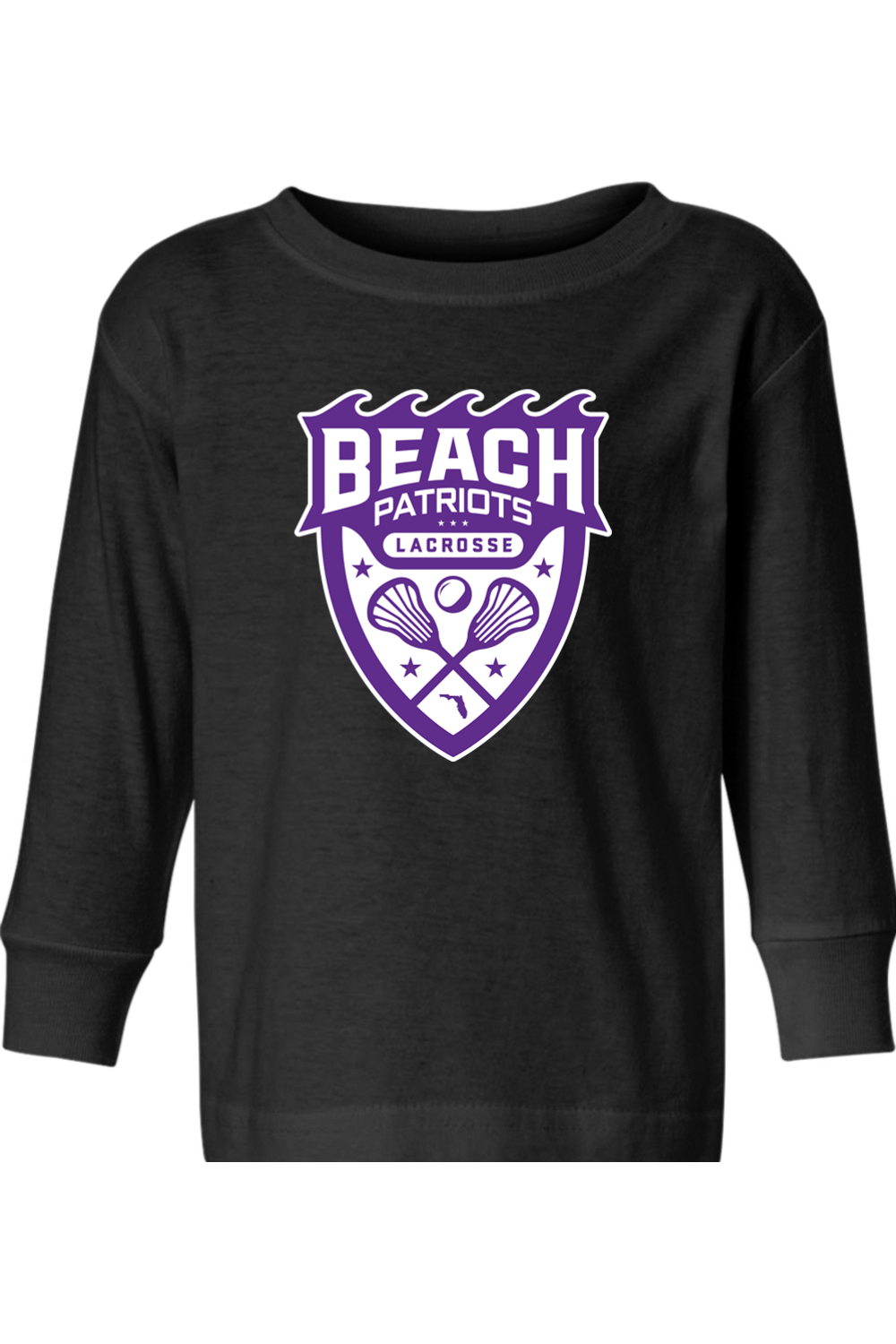 Beach Patriots Lacrosse Toddler Long Sleeve T-Shirt Signature Lacrosse
