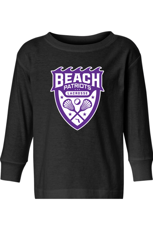 Beach Patriots Lacrosse Toddler Long Sleeve T-Shirt Signature Lacrosse