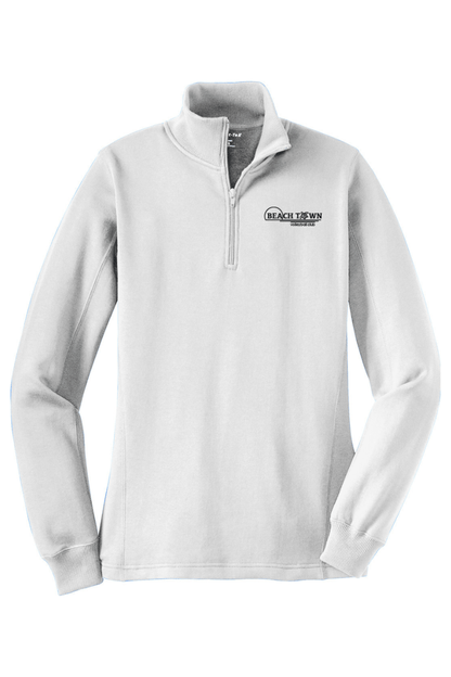 Beach Town Volleyball Adult Women's Embroidered Quarter-Zip Pullover Signature Lacrosse