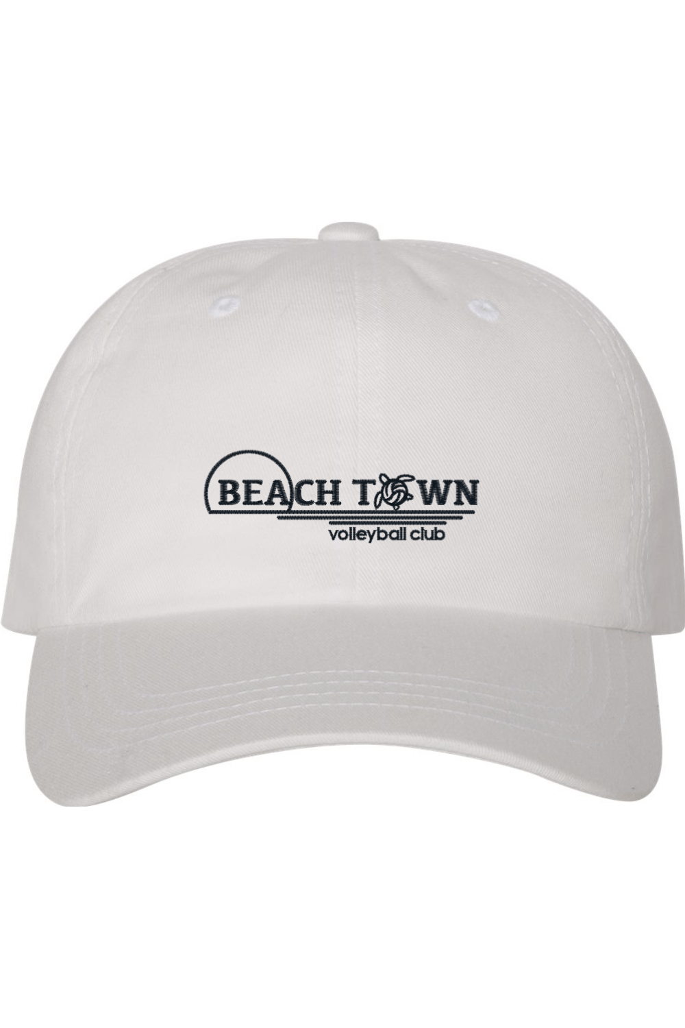 Beach Town Volleyball Embroidered Dad Hat Signature Lacrosse