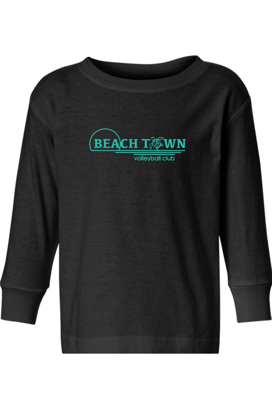 Beach Town Volleyball Toddler Long Sleeve T-Shirt Signature Lacrosse