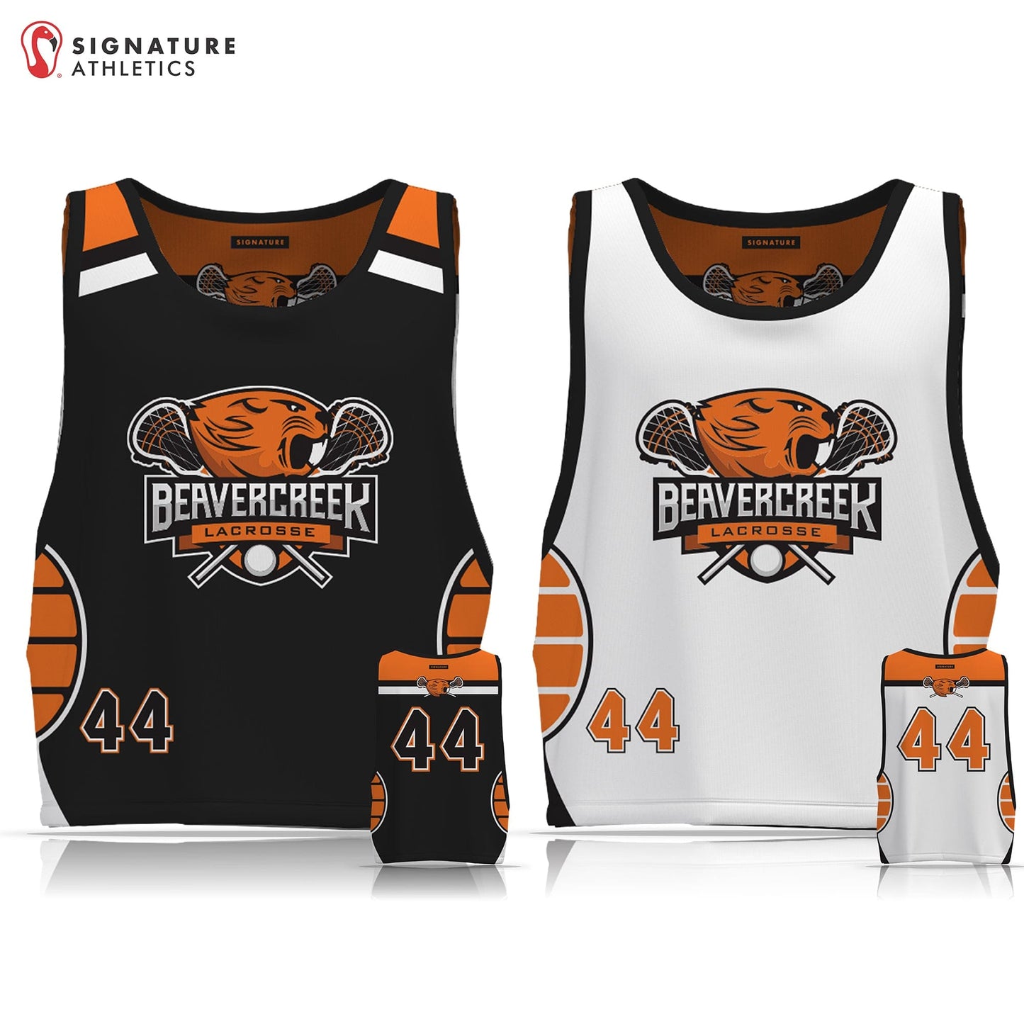 Beavercreek Lacrosse Men's Player Reversible Game Pinnie: K-2nd Grade Signature Lacrosse