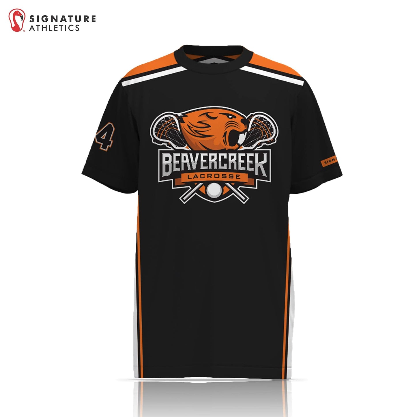 Beavercreek Lacrosse Player Short Sleeve Shooting Shirt: 3rd-4th Grade Signature Lacrosse