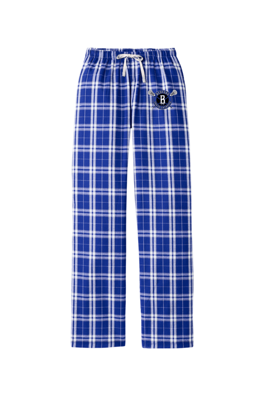 Bedford Lacrosse Adult Women's Flannel Plaid Pants Signature Lacrosse
