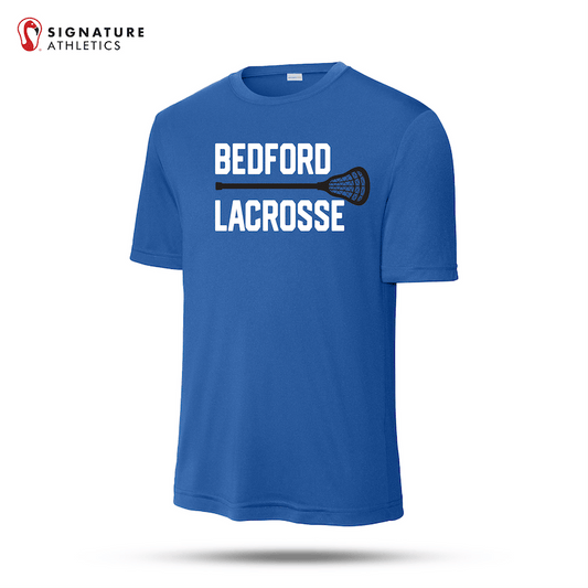 Bedford Lacrosse Royal Blue SportTek Performance Tee Signature Lacrosse
