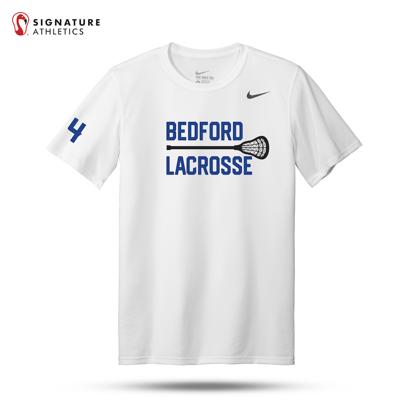 Bedford Lacrosse White Nike Team rLegend Tee Signature Lacrosse